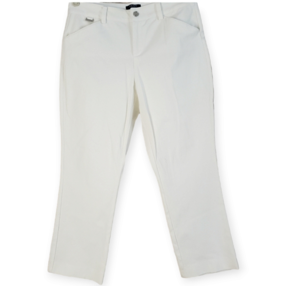 Women’s white Chaps trouser pants size 12P